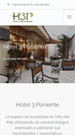 Mobile Screenshot of hotel3poniente.cl